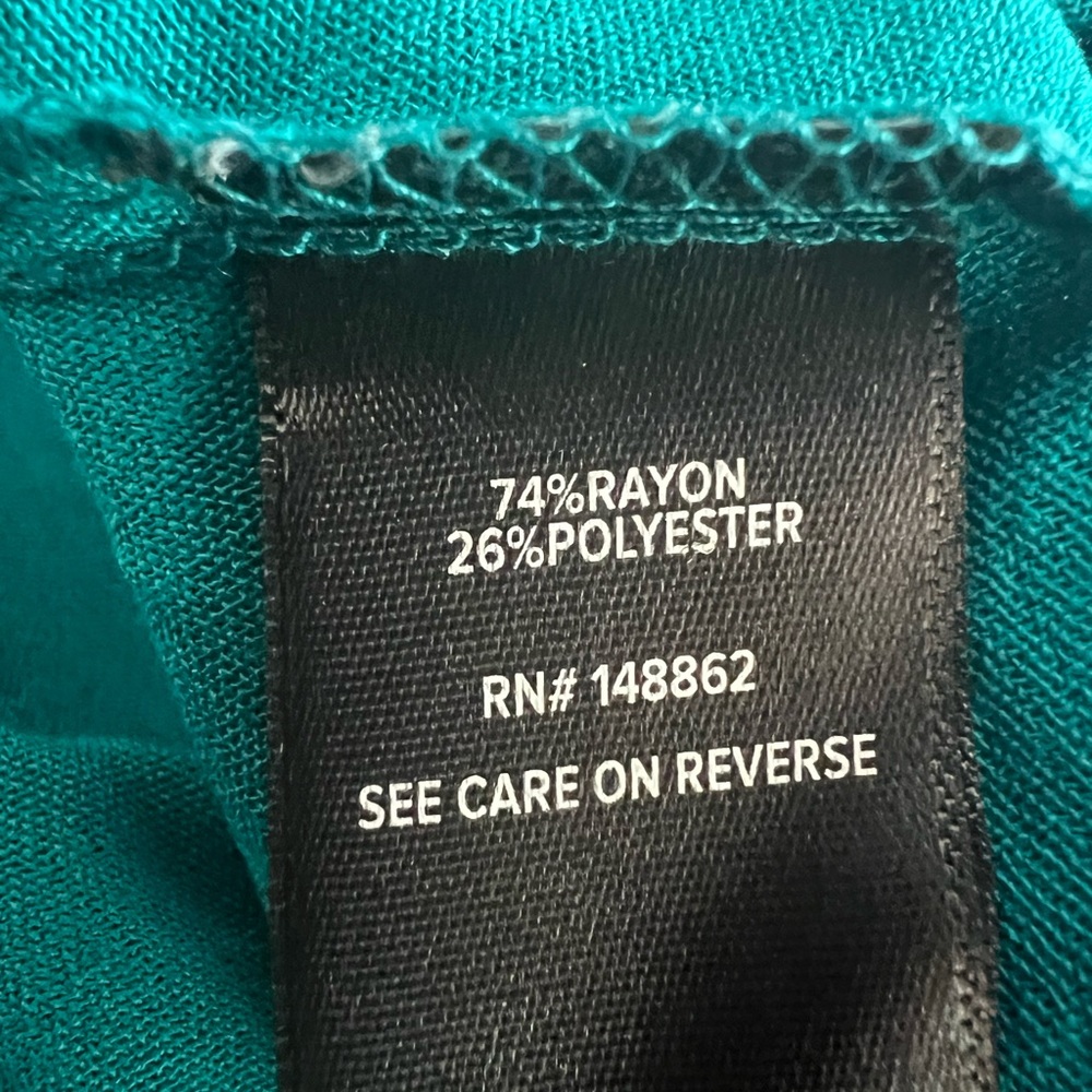 Torrid Teal Babydoll Top - Picture 4 of 6